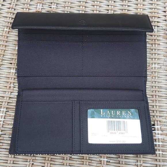 New! Vintage Ralph Lauren houndstooth wallet - Picture 5 of 6
